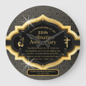 25e pastoor priester Jubileum Gift Ordination ANY Grote Klok (Voorkant)