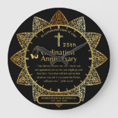 25e pastoor priester Jubileum Gift Ordination ANY Grote Klok (Voorkant)