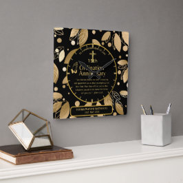 25e pastoor priester Jubileum Gift Ordination ANY Vierkante Klok