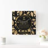 25e pastoor priester Jubileum Gift Ordination ANY Vierkante Klok (Huis)