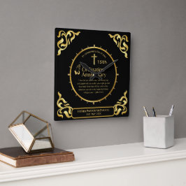 25e pastoor priester Jubileum Gift Ordination ANY Vierkante Klok