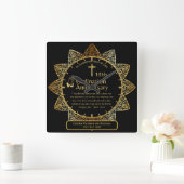 25e pastoor priester Jubileum Gift Ordination ANY Vierkante Klok (Huis)