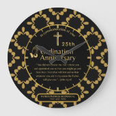 25e Pastor Priester Jubileum Cadeau Priesterwijdin Grote Klok (Voorkant)