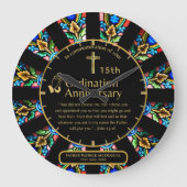 25e Pastor Priester Jubileum Cadeau Priesterwijdin Grote Klok (Voorkant)