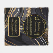 25e pastorie priester jubileum geschenk priesterwi fleece deken (Voorkant (Horizontaal))