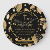 25e pastorie priester jubileum geschenk priesterwi grote klok (Voorkant)