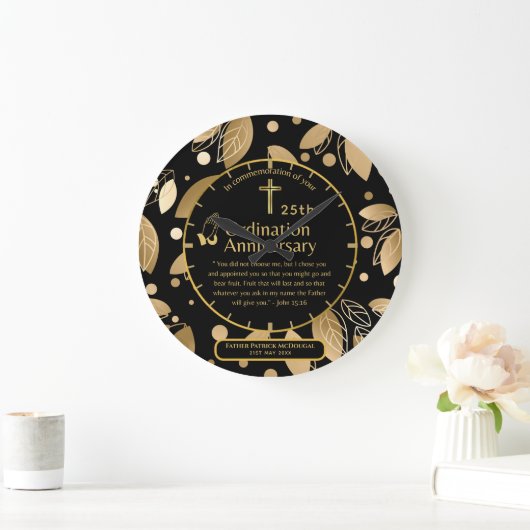 25e pastorie priester jubileum geschenk priesterwi grote klok (Huis)