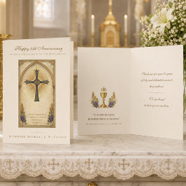 25e Priesterjubileum Katholiek IHS Eucharistisch Kaart