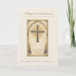 25e Priesterjubileum Katholiek IHS Eucharistisch Kaart