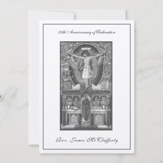 25e priesterwijding Jubileum Kaart (Voorkant)