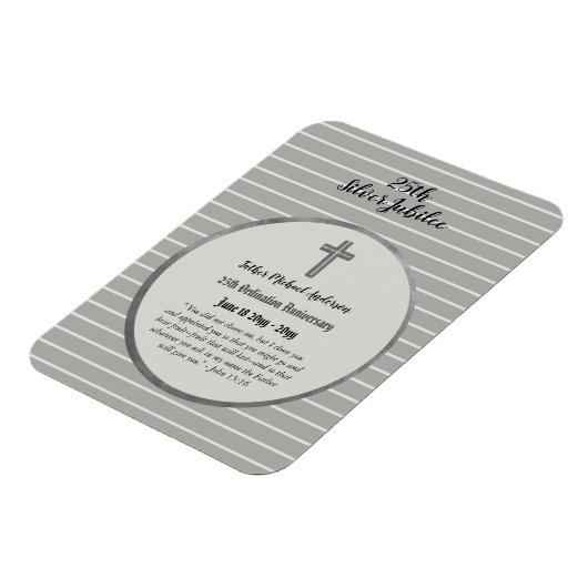 25e priesterwijding Zilveren Jubileum Priester Magneet (Linkerzijde)