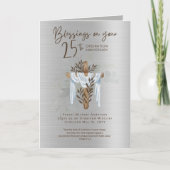 25e PRIJSTERWIJDINGSVERJAARDAG Priester Predikant  Kaart (Voorkant)