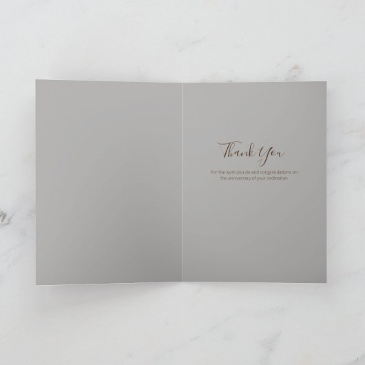 25e PRIJSTERWIJDINGSVERJAARDAG Priester Predikant  Kaart (Binnen)