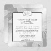 25e Roos Tuin Bruiloft Jubileum Uitnodiging (Voorkant / Achterkant)