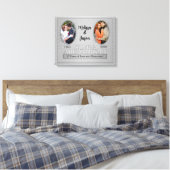 25e Silver Annivsersary Photo Collage Canvas Afdruk (Insitu (Slaapkamer))