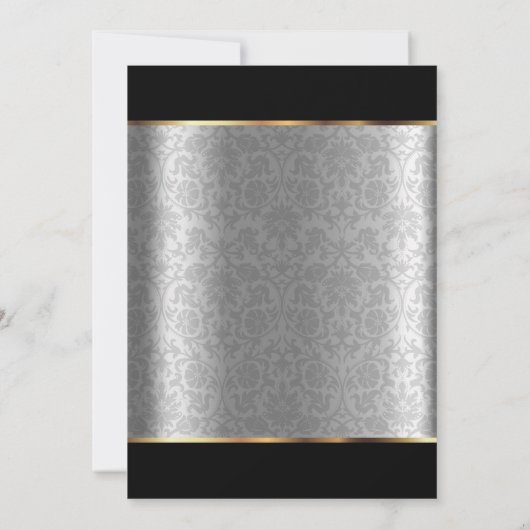 25e Silver Heart Jubileum Design Kaart (Achterkant)