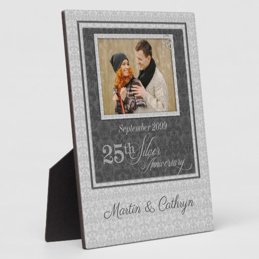 25e Silver Jubileum Damasfoto Fotoplaat (Zijkant)