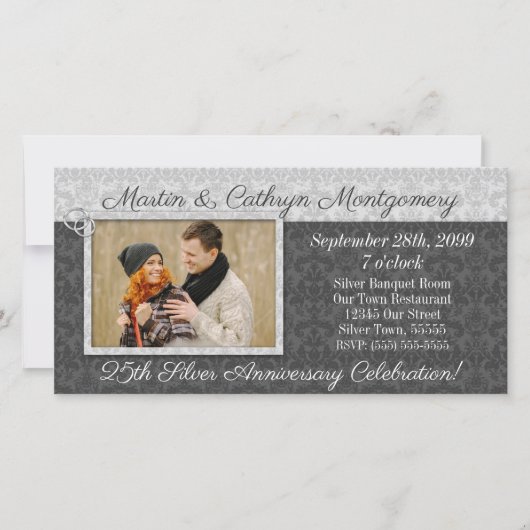 25e Silver Jubileum Damask met foto (Voorkant)