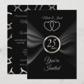 25e Silver-Jubileum met BlacK-lint Kaart (Voorkant / Achterkant)