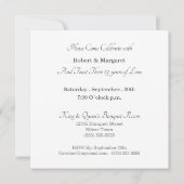 25e Silver-Jubileum met datum en Initialen Kaart (Achterkant)