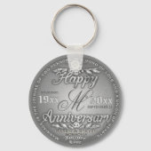 25e Silver Jubileum Monogram Sleutelhanger (Voorkant)