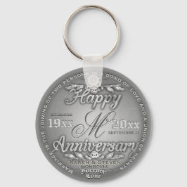 25e Silver Jubileum Monogram Sleutelhanger
