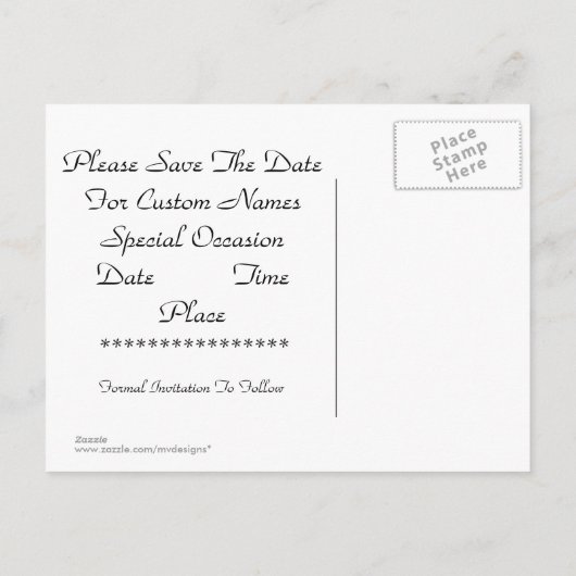 25e Silver Jubileum Party Invitation Briefkaarten (Achterkant)
