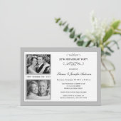 25e Silver Jubileum Past & Cadeau Foto Kaart (Staand voorkant)