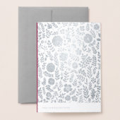 25e Silver Jubileum Real Folie Wenskaarten Folie Kaarten (Met envelop)