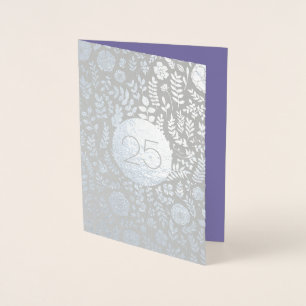25e Silver Jubileum Real Folie Wenskaarten Kaarten