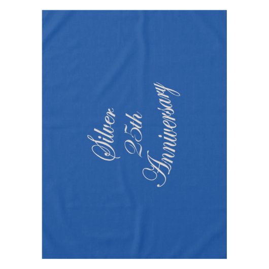 25e Silver Jubileum Tablecloth Tafelkleed (Voorkant)