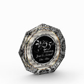 25e Silver Paisley Wedding Jubileum Fotoblokken (Links)