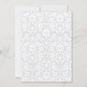 25e Silver Spring Wedding Jubileum | DIY-tekst Kaart (Achterkant)