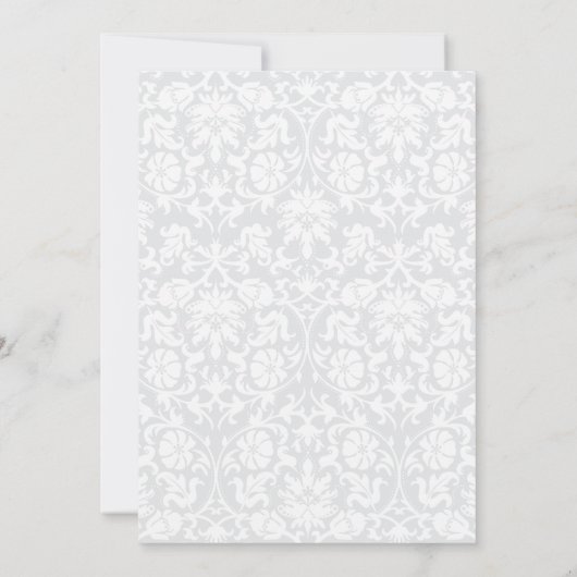 25e Silver Spring Wedding Jubileum | DIY-tekst Kaart (Achterkant)