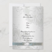 25e Silver-verjaardagsuitnodiging Kaart (Achterkant)