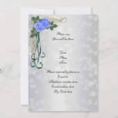 25e Silver-verjaardagsuitnodiging Kaart (Achterkant)