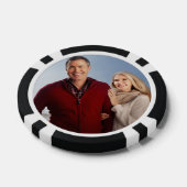 25e Silver Wedding Jubileum met Foto Poker Chips (Enkel)