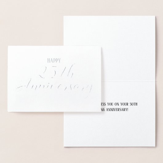 25e Silver Wedding Jubileum Religieuze kaart (Display)