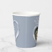 25e Silver Wedding trouwdag foto Papieren Bekers (Rechts)