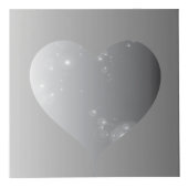 25e Silvery Grey Roos Heart Lijsten 4 Foto's (Rechts)