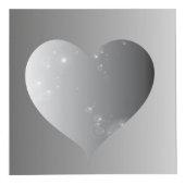 25e Silvery Grey Roos Heart Lijsten 4 Foto's (Voorkant)