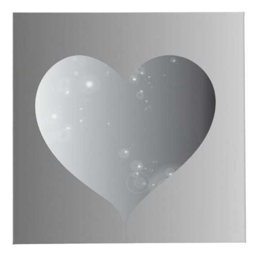 25e Silvery Grey Roos Heart Lijsten 4 Foto's (Voorkant)