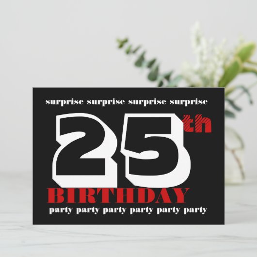 25e Sjabloon voor uitnodiging in het kader van de  (Staand voorkant)