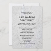 25e stijlvol zilver-Jubileum Save The Date (Achterkant)