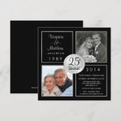 25e Surprisefeest ter ere van hun zilveren bruilof Kaart (Voorkant / Achterkant)