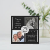 25e Surprisefeest ter ere van hun zilveren bruilof Kaart (Staand voorkant)