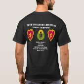 25e T-shirt infanteriedivisie (Achterkant)