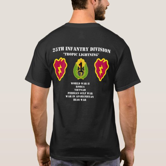 25e T-shirt infanteriedivisie (Achterkant)