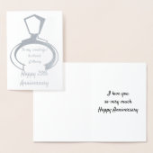 25e trouwdag aan mijn man folie kaarten (Display)