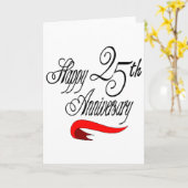 25e trouwdag cadeaus kaart (Gele Bloem)